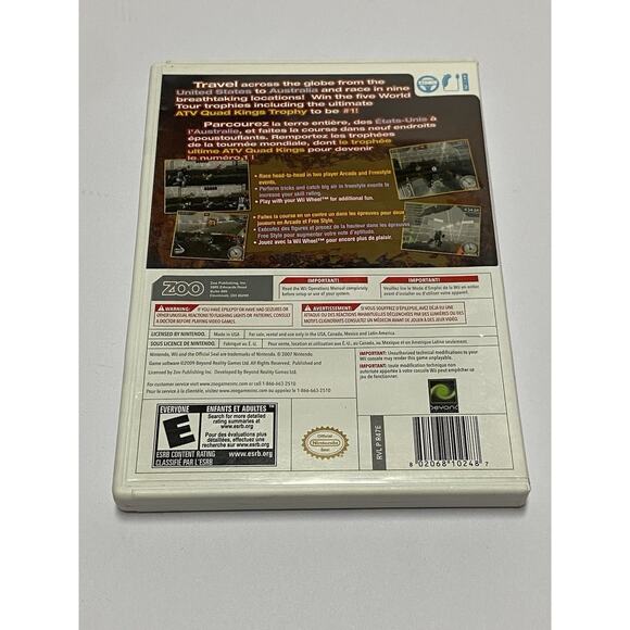 ATV Quad Kings Nintendo Wii Video Game with Manual Tested and Working - Picture 2 of 3
